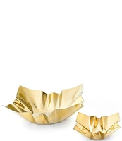 Godinger Cerro Collection Large Square Stainless Bowl, 11.75#double;
