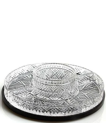 Godinger Dublin 5-Section Crystal Lazy Susan