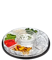 Godinger Dublin 5-Section Crystal Lazy Susan