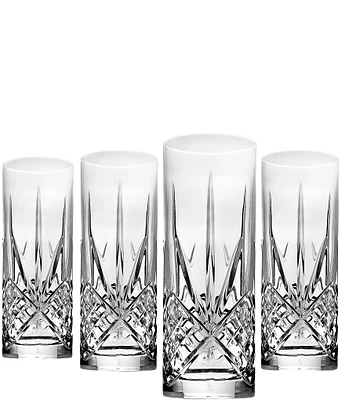 Godinger Dublin Cooler/Tom Collins Highball Glasses, Set of 4