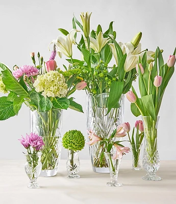 Godinger Dublin Crystal 5-Piece Bud Vase Set