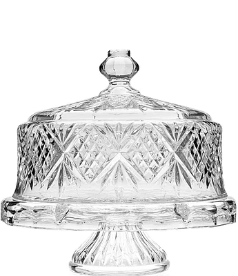 Godinger Dublin Crystal Footed Cake Dome