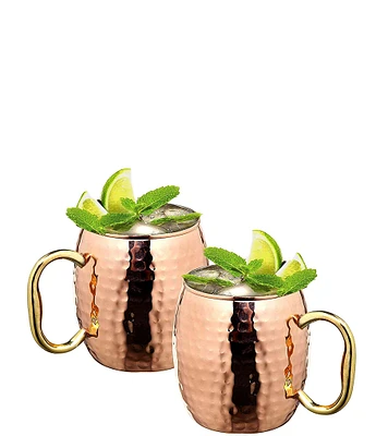 Godinger Hammered Moscow Mule Set of 2