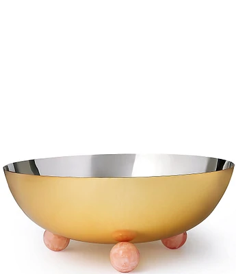 Godinger Hyaline Collection Footed Salad Bowl, 12#double;