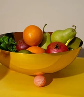 Godinger Hyaline Collection Footed Salad Bowl, 12#double;