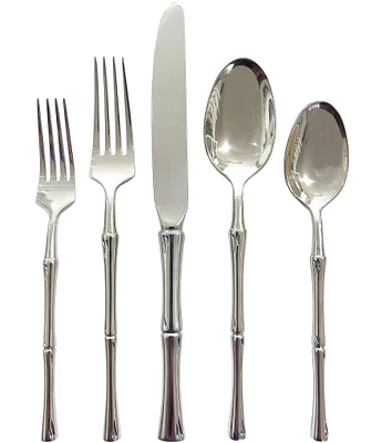 Godinger Rattan 20-Piece Stainless Steel Flatware Set, Service for 4