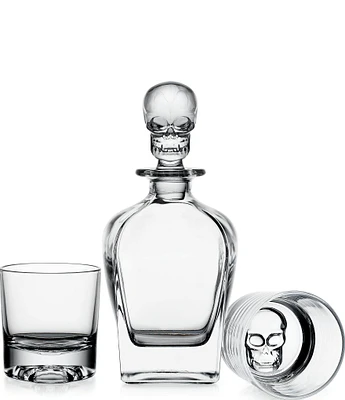 Godinger Skull Decanter and Glasses Set