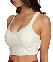 GOLD HINGE Bustier Racerback Bra Top