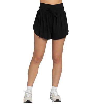 GOLD HINGE Go-with-the-Flow Athletic Shorts