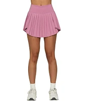 GOLD HINGE High Waist Tiered Pleated Tennis Shirt