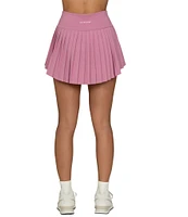 GOLD HINGE High Waist Tiered Pleated Tennis Shirt