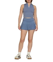 GOLD HINGE Pleated Tennis Mini Skirt
