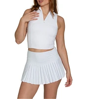 GOLD HINGE Pleated Tennis Mini Skirt