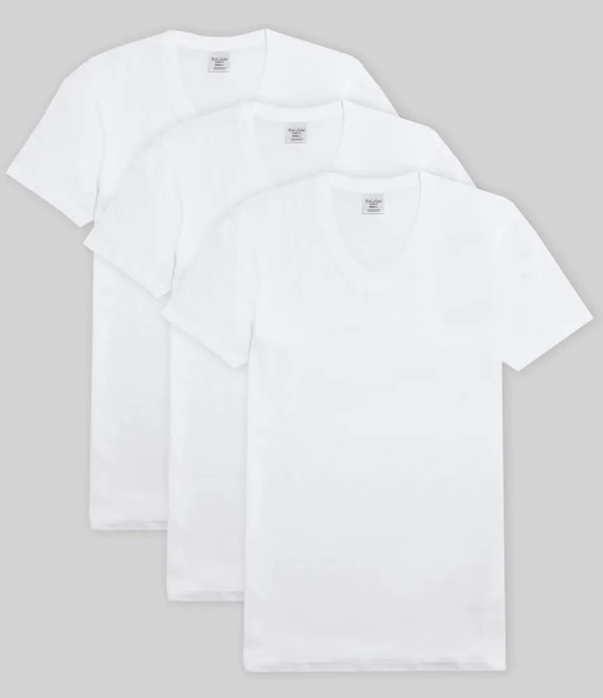 Gold Label Roundtree & Yorke Slim Fit V-Neck Undershirts 3-Pack