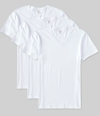 Gold Label Roundtree & Yorke Supima Cotton V-Neck Undershirts 3-Pack