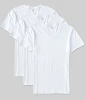 Gold Label Roundtree & Yorke Supima Cotton V-Neck Undershirts 3-Pack