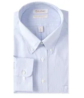 Gold Label Roundtree & Yorke Big & Tall Non-Iron Button Down Grid Checked Dress Shirt