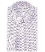 Gold Label Roundtree & Yorke Big & Talll Non-Iron Button-Down Collar Geometric Print Dress Shirt