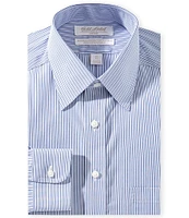 Gold Label Roundtree & Yorke Big & Tall Garret Classic Fit Non-Iron Button Point Collar Striped Dress Shirt