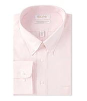 Gold Label Roundtree & Yorke Big & Tall Non-Iron Button Down Collar Solid Pinpoint Dress Shirt