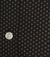 Gold Label Roundtree & Yorke Big & Tall Non-Iron Geometric Print Sport Shirt