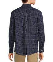 Gold Label Roundtree & Yorke Big & Tall Non-Iron Long Sleeve Checked Sport Shirt