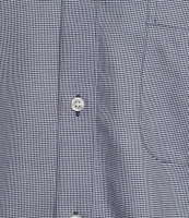 Gold Label Roundtree & Yorke Big & Tall Non-Iron Long Sleeve Micro Houndstooth Dobby Sport Shirt