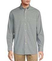 Gold Label Roundtree & Yorke Big & Tall Non-Iron Long Sleeve Mini Plaid Sport Shirt