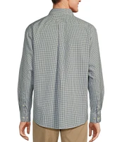 Gold Label Roundtree & Yorke Big & Tall Non-Iron Long Sleeve Mini Plaid Sport Shirt