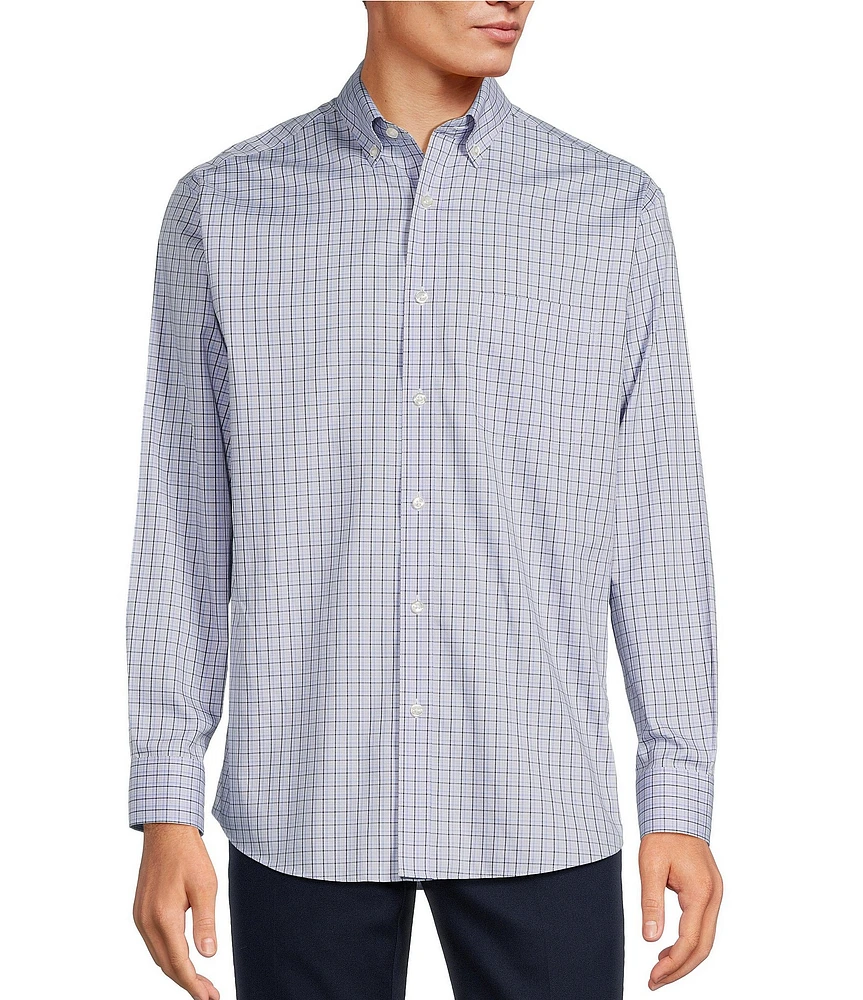 Gold Label Roundtree & Yorke Big & Tall Non-Iron Long Sleeve Small Check Sport Shirt