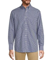 Gold Label Roundtree & Yorke Big & Tall Non-Iron Long Sleeve Small Checked Print Sport Shirt