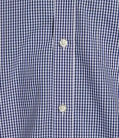 Gold Label Roundtree & Yorke Big & Tall Non-Iron Long Sleeve Small Checked Print Sport Shirt