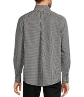 Gold Label Roundtree & Yorke Big & Tall Non-Iron Long Sleeve Small Checked Print Sport Shirt