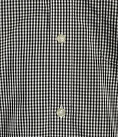 Gold Label Roundtree & Yorke Big & Tall Non-Iron Long Sleeve Small Checked Print Sport Shirt