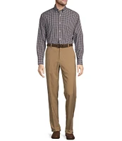Gold Label Roundtree & Yorke Big & Tall Non-Iron Long Sleeve Small Plaid Sport Shirt