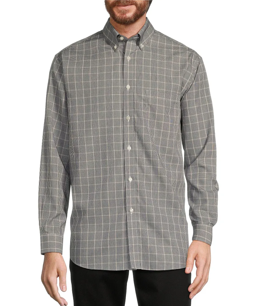 Gold Label Roundtree & Yorke Big & Tall Non-Iron Plaid Sport Shirt