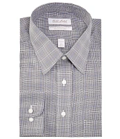 Gold Label Roundtree & Yorke Big & Tall Non-Iron Point Collar Glen Plaid Twill Dress Shirt