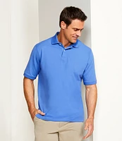 Gold Label Roundtree & Yorke Big & Tall Non-Iron Short Sleeve Solid Pique Polo Shirt