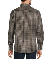 Gold Label Roundtree & Yorke Big & Tall Non-Iron Twill Long Sleeve Multi Check Sport Shirt