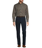 Gold Label Roundtree & Yorke Big & Tall Non-Iron Twill Long Sleeve Multi Check Sport Shirt