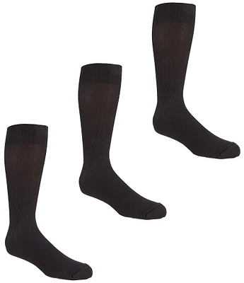 Gold Label Roundtree & Yorke Big & Tall Rib Crew Socks 3-Pack