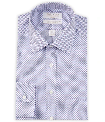 Gold Label Roundtree & Yorke Big & Tall Non-Iron Spread Collar Printed Dress Shirt