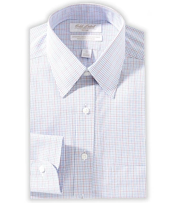 Gold Label Roundtree & Yorke Garret Classic Fit Non-Iron Point Collar Checked Dress Shirt