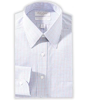 Gold Label Roundtree & Yorke Garret Classic Fit Non-Iron Point Collar Checked Dress Shirt