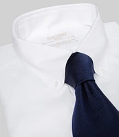 Gold Label Roundtree & Yorke Full-Fit Non-Iron Button-Down Collar Solid Dress Shirt
