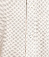 Gold Label Roundtree & Yorke Non-Iron Long Sleeve Bean Print Sport Shirt