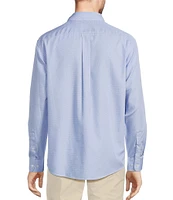 Gold Label Roundtree & Yorke Non-Iron Long Sleeve Bean Print Sport Shirt