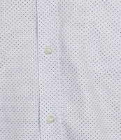 Gold Label Roundtree & Yorke Non-Iron Long Sleeve Geo Dot Print Sport Shirt