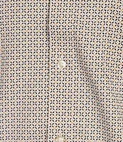 Gold Label Roundtree & Yorke Non-Iron Long Sleeve Geometric X Print Sport Shirt