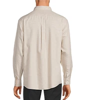 Gold Label Roundtree & Yorke Non-Iron Long Sleeve Micro Houndstooth Dobby Sport Shirt